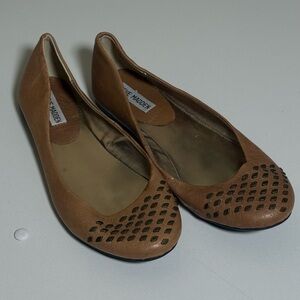 Steve Madden Brown Leather Slip-Ons